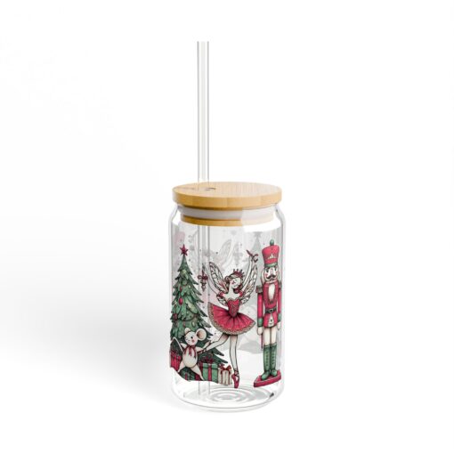 Whimsical Nutcracker Sipper Glass