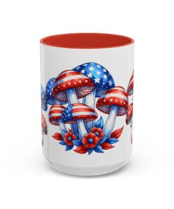 Patriotic Mushroom Parade Coffee Mug