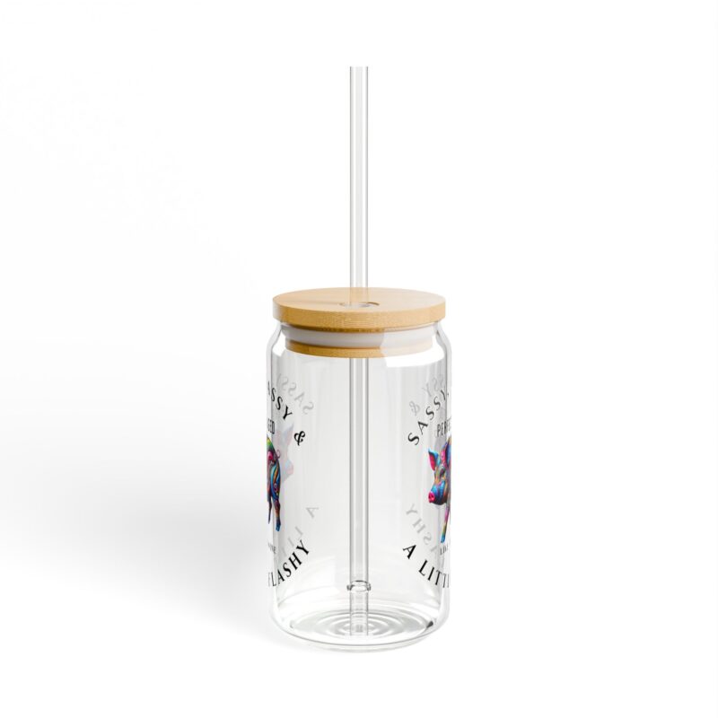 Cosmic Swirl Sipper Glass, 16oz (Clear or Frosted) - Image 2