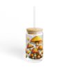 Golden Glow Mushrooms Sipper Glass