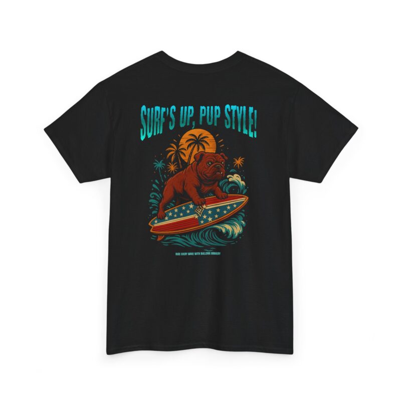Surfs Up Pup Style Cotton Tee - Image 5