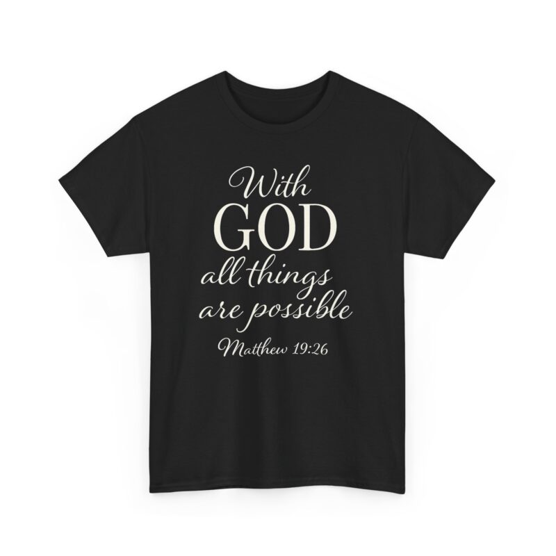 With God Heavy Cotton Tee - Image 4