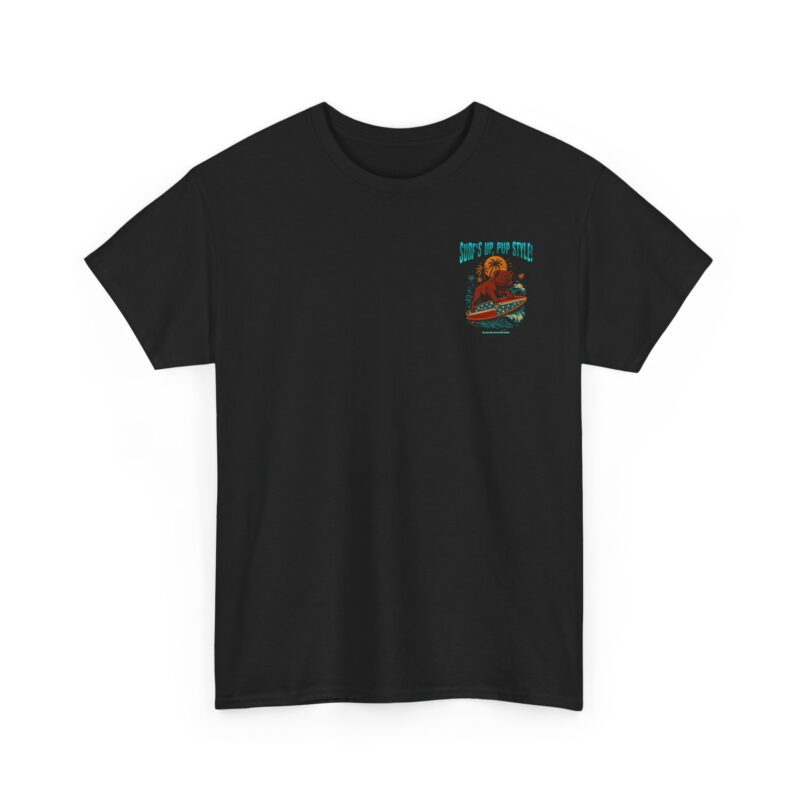 Surfs Up Pup Style Cotton Tee - Image 4