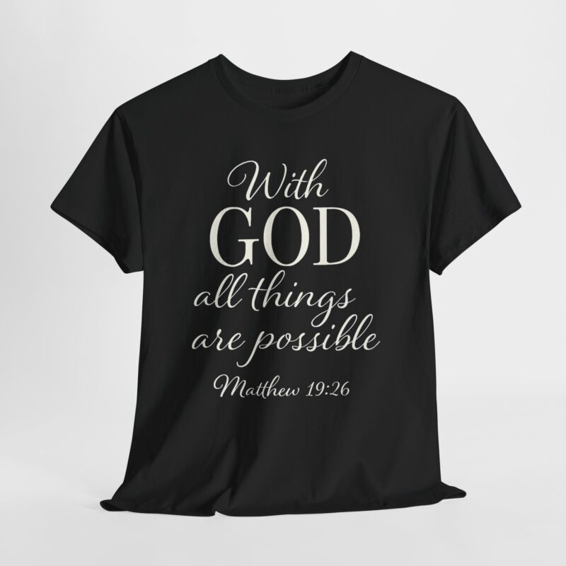 With God Heavy Cotton Tee