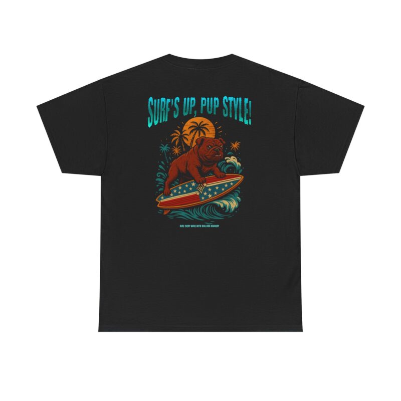 Surfs Up Pup Style Cotton Tee - Image 3