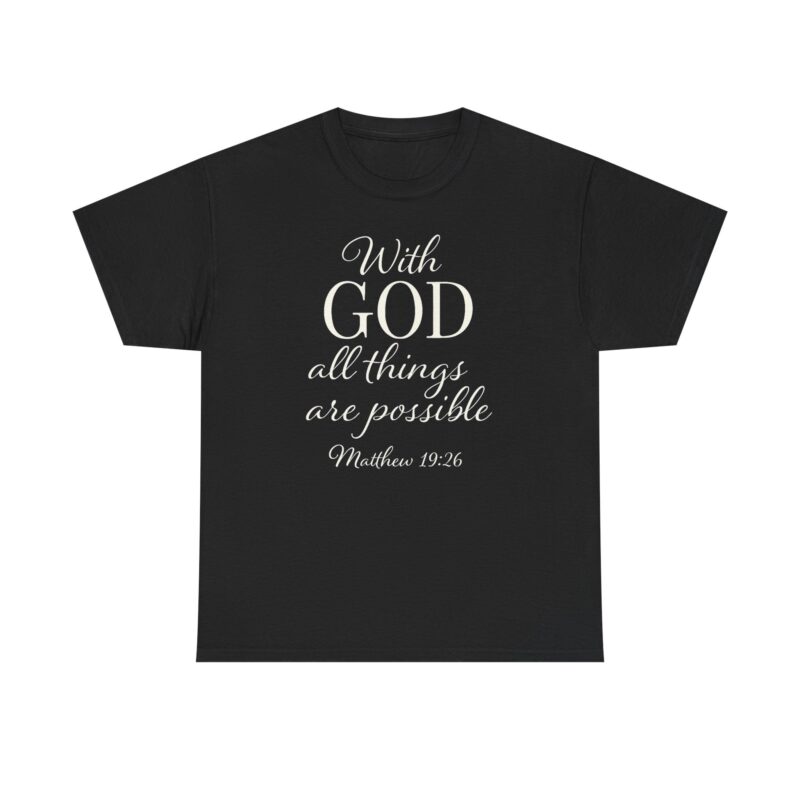 With God Heavy Cotton Tee - Image 2