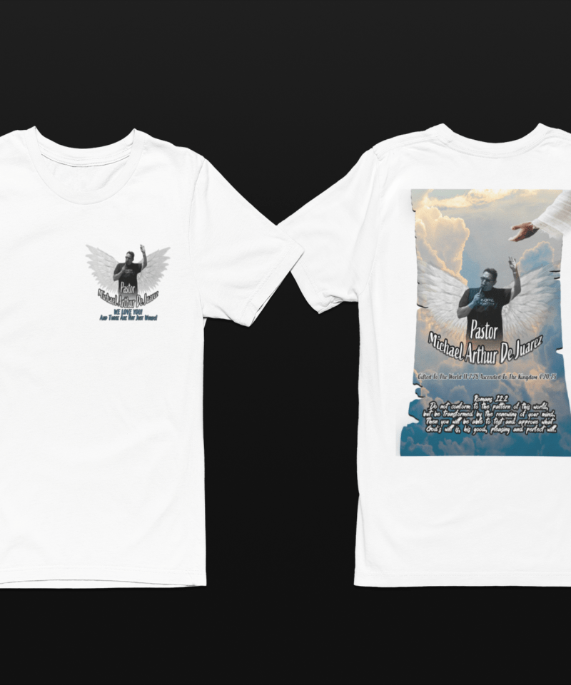 Pastor Michael Arthur De Juarez Memorial White Polyester Tee