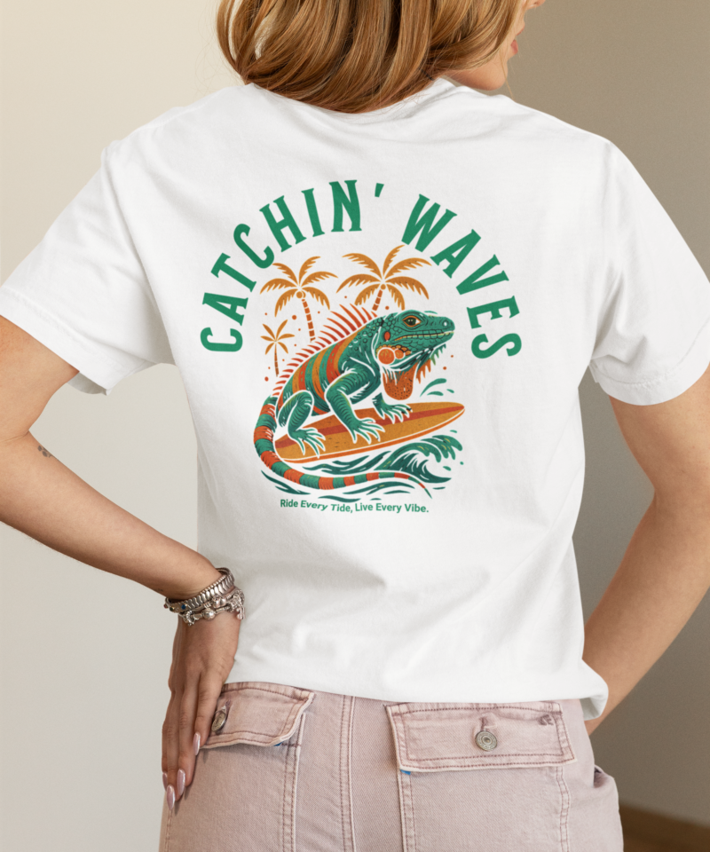 Catchin Waves Cotton Tee