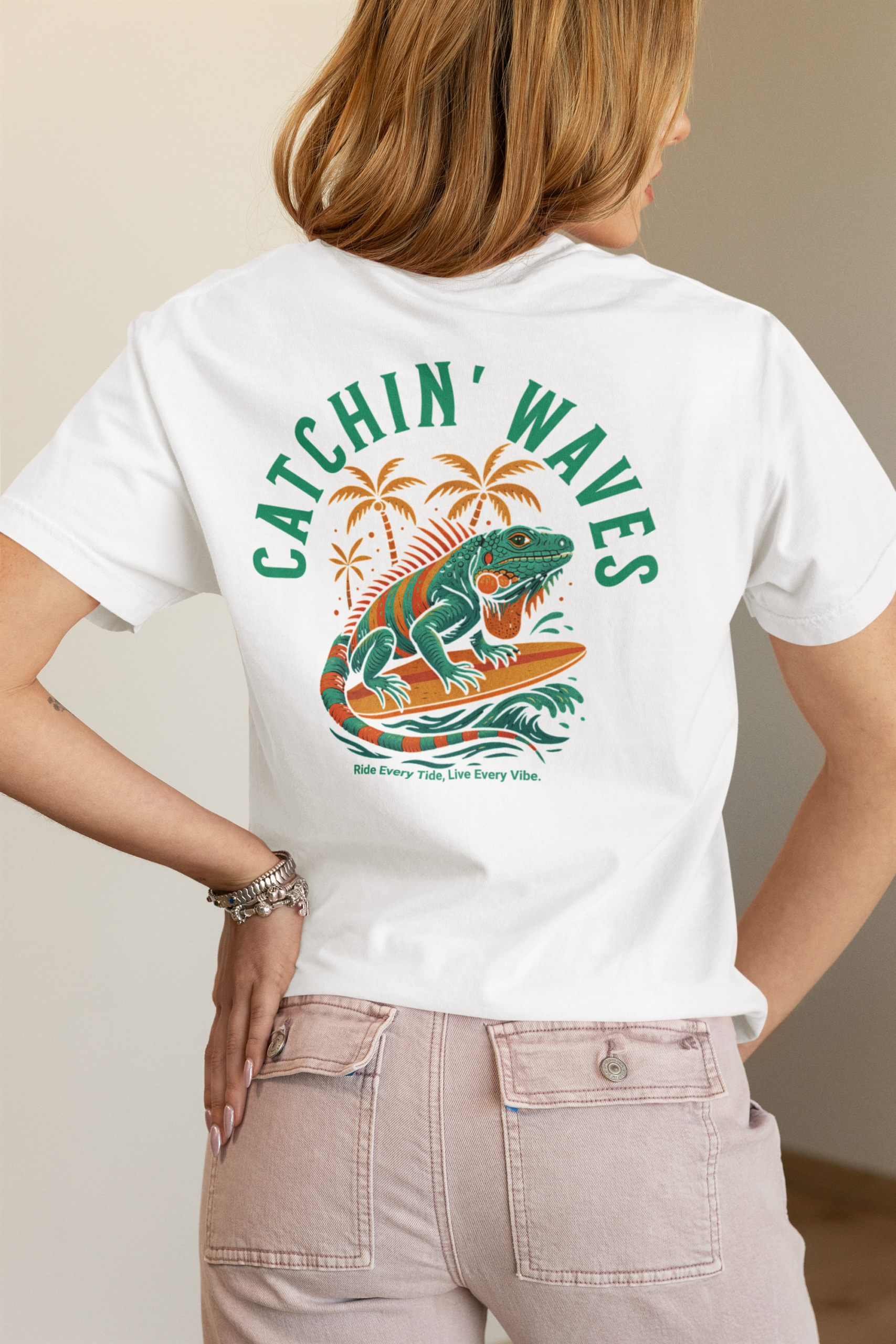 Catchin Waves Cotton Tee