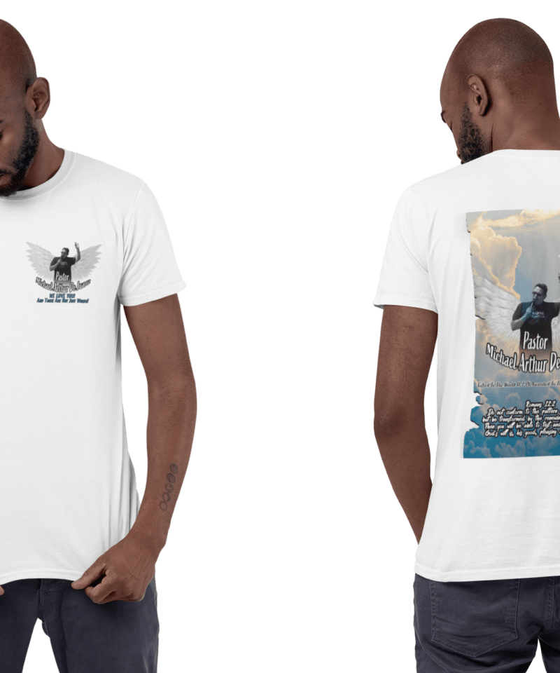 Pastor Michael Arthur De Juarez Memorial White Polyester Tee