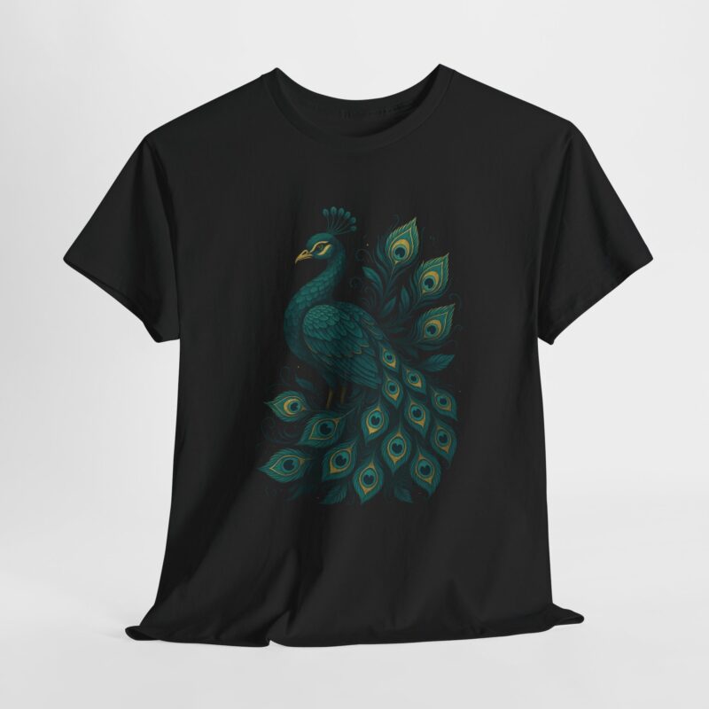 Majestic Peacock Cotton Tee