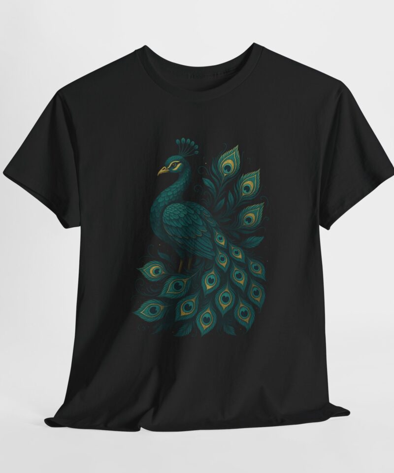Majestic Peacock Cotton Tee