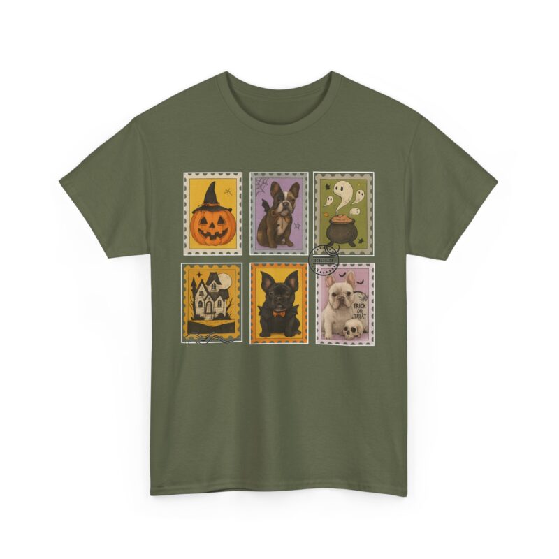 Frenchie Frights Stamp Cotton Tee - Image 12