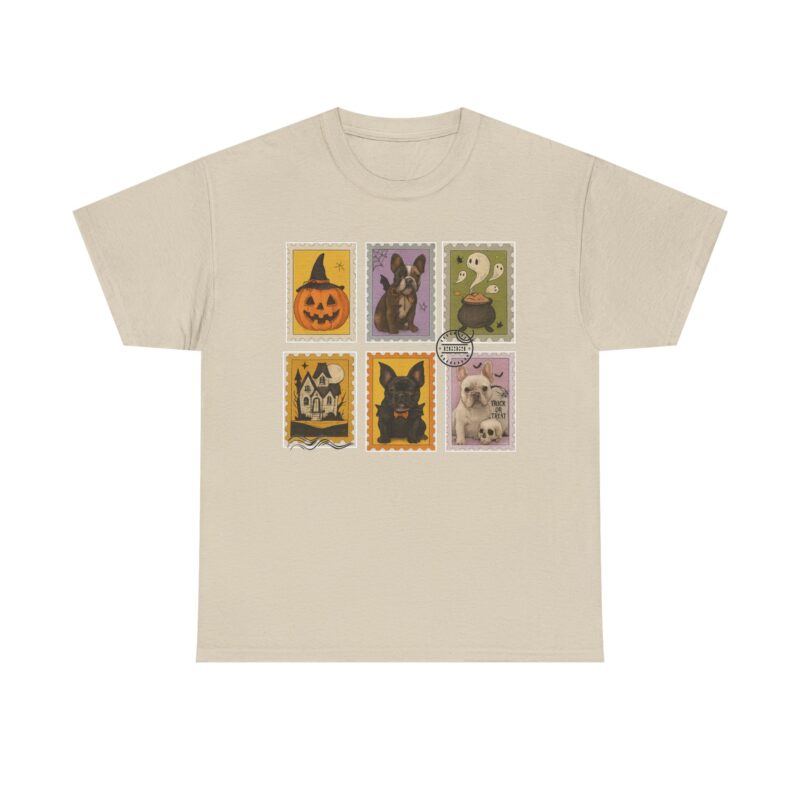 Frenchie Frights Stamp Cotton Tee - Image 2