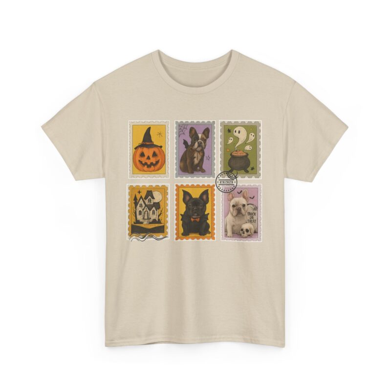 Frenchie Frights Stamp Cotton Tee - Image 4