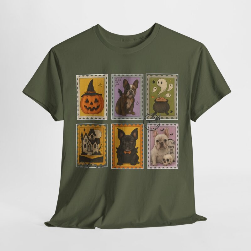 Frenchie Frights Stamp Cotton Tee - Image 13