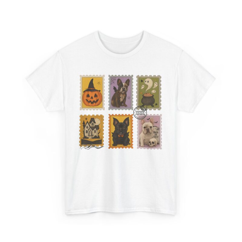 Frenchie Frights Stamp Cotton Tee - Image 8