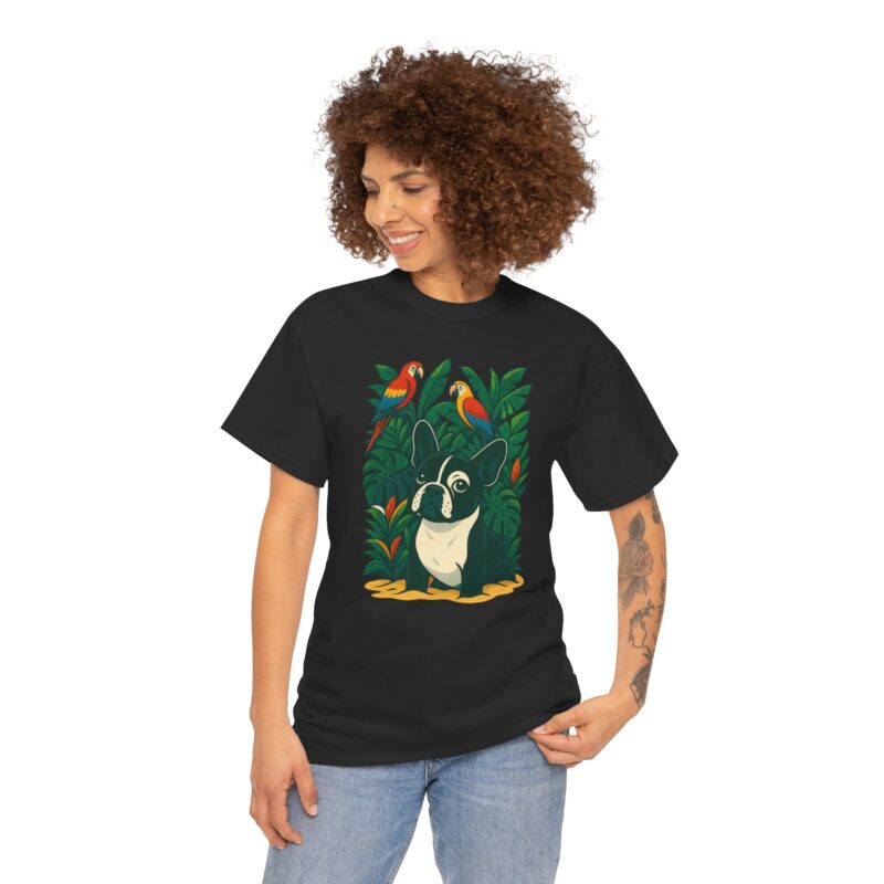 Jungle Frenchie Cotton Tee - Image 5