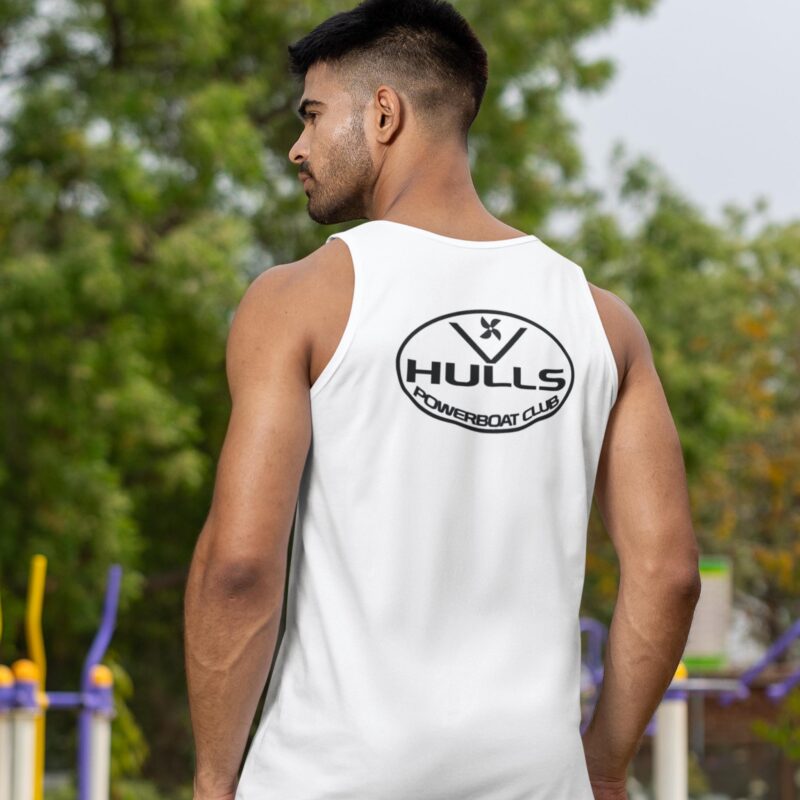 V Hulls Powerboat Club Mens Cotton Tank Top - Image 2