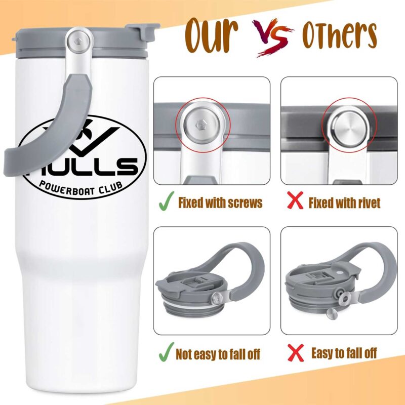 V Hulls Powerboat Club 30oz Stainless Steel Tumbler - Image 2