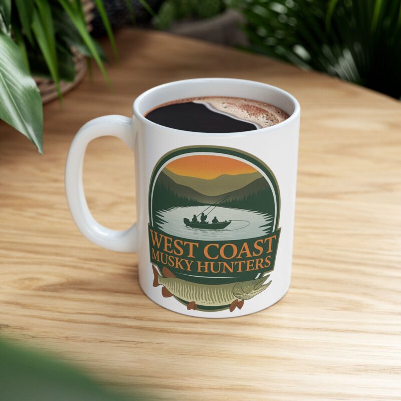 West Coast Musky Hunters Coffee Mug - Image 5