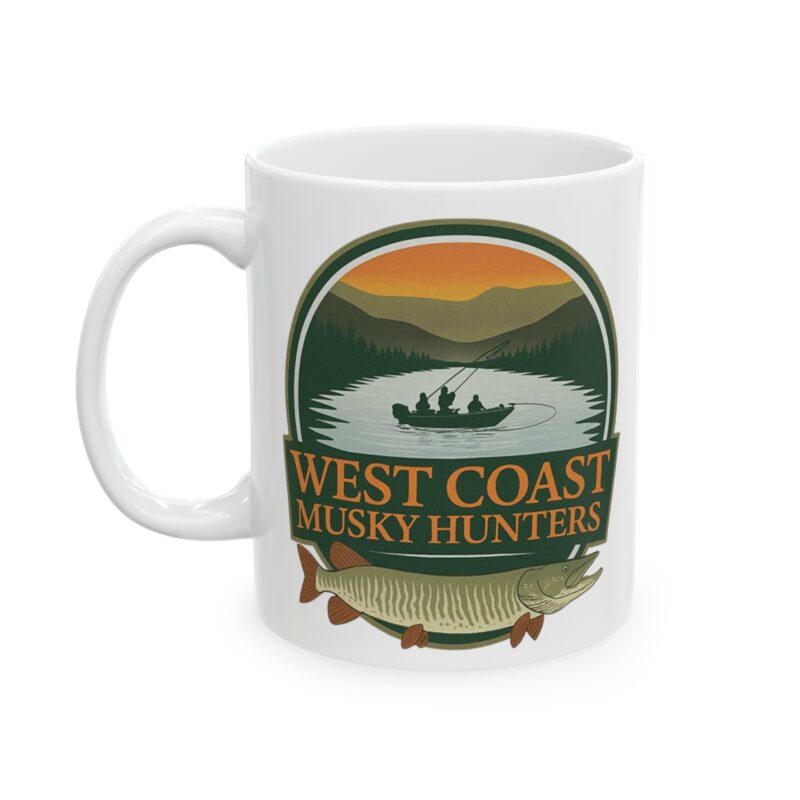 West Coast Musky Hunters Coffee Mug - Image 3