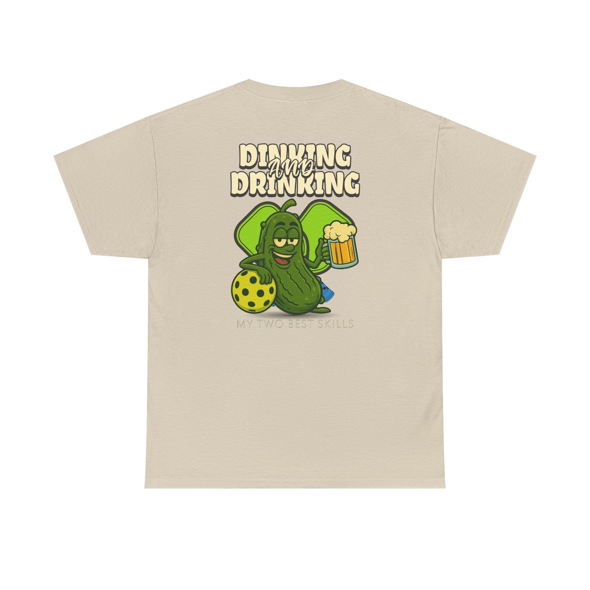 Dinking And Drinking Cotton Tee 3 Dinking And Drinking Cotton Tee - Image 3